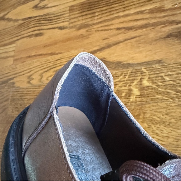 Brown Modern Chunky Platform Oxford Shoes US 6.5–7 New - Picture 11 of 12